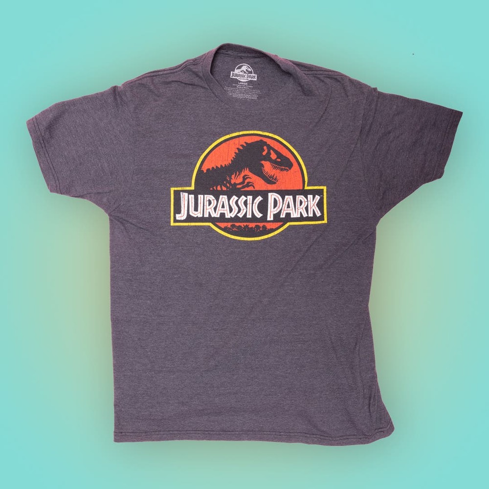 Jurassic Park Graphic Logo Large T-Shirt